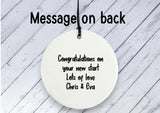 Pregnancy Reveal Gift for Gran - Ceramic circle