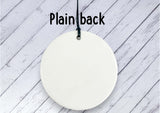 Pregnancy Reveal Gift for Gran - Marble Ceramic circle