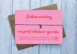 Wish Bracelet - Will you be my Galentine?