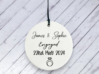 Engagement gift -  Personalised Ceramic circle