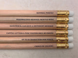 Personalised Printed Pencils - Choice of colours