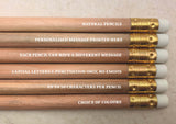 Personalised Printed Pencils - Choice of colours