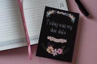 Premature Baby Journey Cards ® - Chalkboard Floral