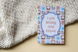 Blue Retro Premature Baby Journey Cards ®
