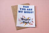 A6 postcard print - Dad My Hero