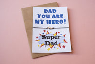 A6 postcard print - Dad My Hero