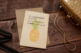 Printed Wooden Wish Bracelet Pineapple