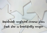 Ceramic Hanging Star Decoration Rainbow gonk first xmas as mr & mrs