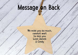 Wooden Star Ornament - Sisters Are Like Stars