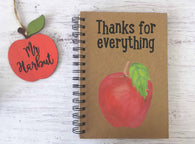 Kraft Lined Notepad -  Apple Thanks for Everything