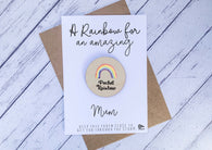 Wooden pocket rainbow for an amazing Mum