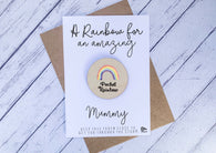 Wooden pocket rainbow for an amazing Mummy