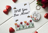 A6 Postcard Print Will You Bee Mine? Valentines Day