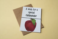 A6 Postcard Print - Childminder Apple