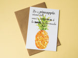 A6 Postcard Print Pineapple