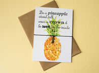 A6 Postcard Print Pineapple