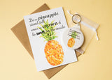 A6 Postcard Print Pineapple