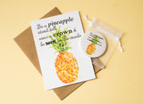 A6 Postcard Print Pineapple