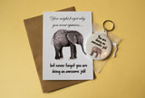 A6 Postcard Print - Elephant