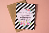 A6 Postcard Print  - Pink Floral Alcohol