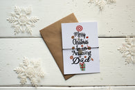 Christmas Tree Dad A6 Postcard