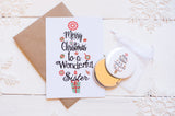 Christmas Tree Sister A6 Postcard