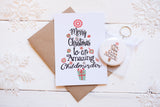 Christmas Tree Childminder A6 Postcard