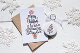 Christmas Tree Teacher A6 Postcard