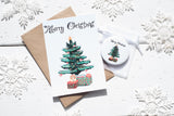 Merry Christmas Tree A6 Postcard