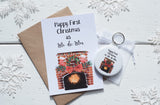 First Christmas as Mr & Mrs  A6 Postcard