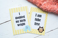 Premature Baby Journey Cards ® Yellow