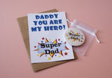 A6 postcard print - Daddy My Hero!