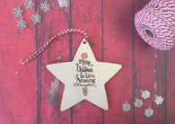 Star Ornament - Merry Christmas to an Amazing Daughter