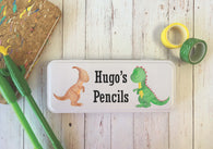 Personalised Pencil Tin Dinosaur