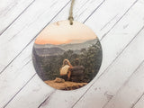 Wooden Circle Hanging Photo Decoration