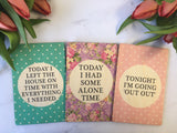 Printed Wooden Mummy Journey Cards® Bright Floral