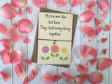 Printed Wooden Wish Bracelet - Mums Are Like Buttons