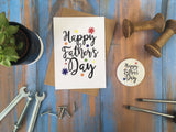 A6 postcard print - Happy Fathers Day