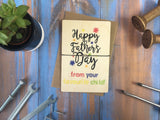 Printed Wooden Wish Bracelet - Happy Father's Day Favourite Child