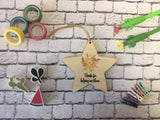 Wooden Star Ornament - Thanks For Helping Me Bloom