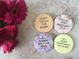 Bright Floral Alternative Pregnancy Badges