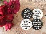 Monochrome Alternative Pregnancy Badges