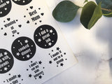 Mummy Journey Stickers - Monochrome