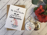 A6 postcard print - A Pre-School Teacher like you is as rare as a Unicorn