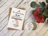 A6 postcard print - A Pre-School Teacher like you is as rare as a Unicorn