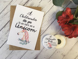 A6 postcard print - A Childminder like you is as rare as a Unicorn