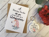 A6 postcard print - A Nursery Teacher like you is as rare as a Unicorn