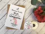 A6 postcard print - A Nursery Teacher like you is as rare as a Unicorn