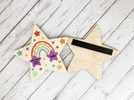 Superstar Childminder large wooden star magnet