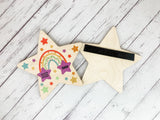 Superstar Teaching Assistant large wooden star magnet